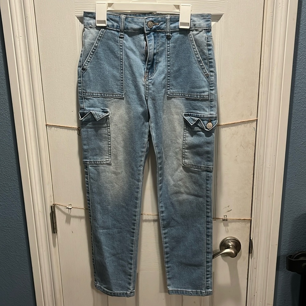 Girls Gogo Star kids cargo jeans Size 12
